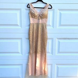 Sequin Bodycon Semi-Formal Gown